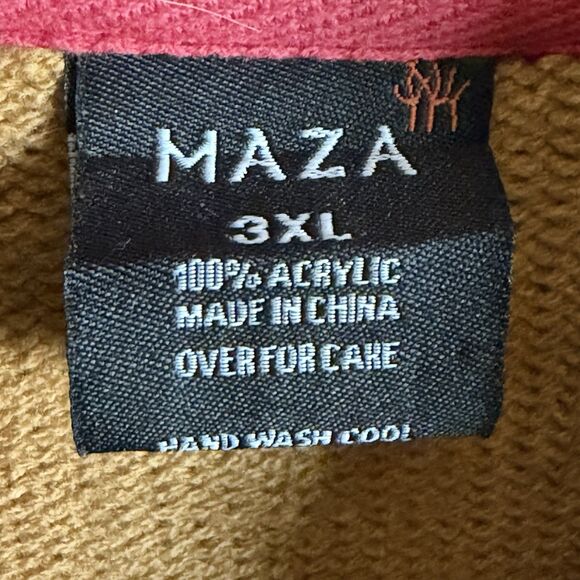 Maza Men's 3XL Rugby Striped Full Zip Sweater Cardigan Preppy Old Money - Picture 2 of 16